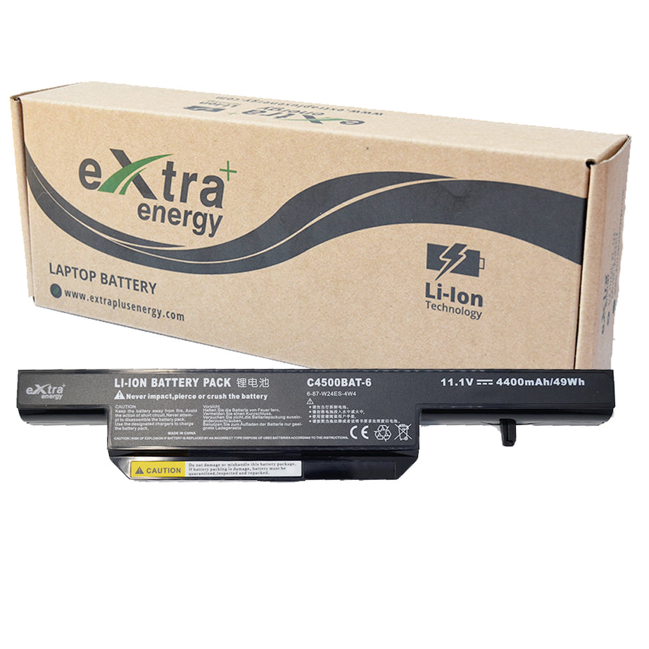 Baterie laptop Clevo B4100M B4105 B5100M S450 C4500 C4501 C4505 C480S C5105 C5505 W150 W170ER W170HN W250ES C4500BAT-6, 6 celule, 4400mAh, 11.1V, Li-Ion