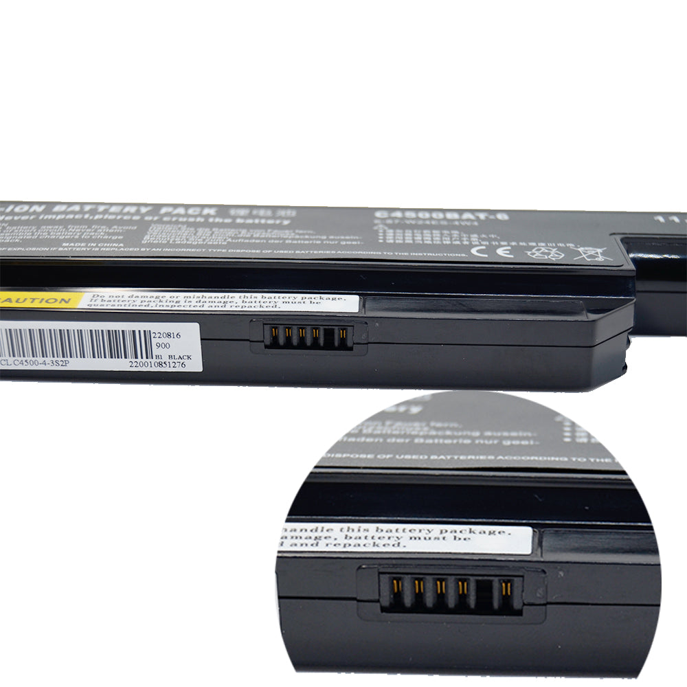 Baterie laptop Clevo B4100M B4105 B5100M S450 C4500 C4501 C4505 C480S C5105 C5505 W150 W170ER W170HN W250ES C4500BAT-6, 6 celule, 4400mAh, 11.1V, Li-Ion