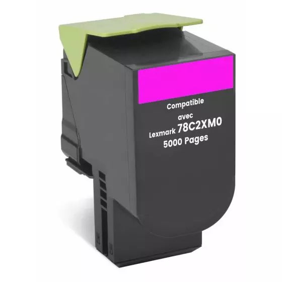 Toner compatibil Lexmark 78C2XM0 pentru Lexmark CS421ADN, Lexmark CS421DN și Lexmark CS52DN, Magenta, 5.000 pagini