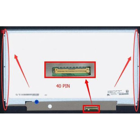 Display laptop 13.3 inch subtire 40 pini HD rama stanga / dreapta