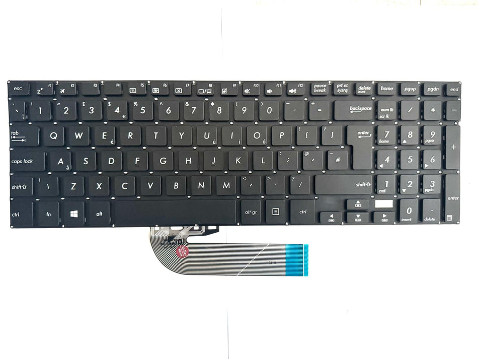 Tastatura laptop pentru Asus TP500 TP500L TP501 TP501U TP501UA TP501UB model UK, UK, fără iluminare, fără NumPad