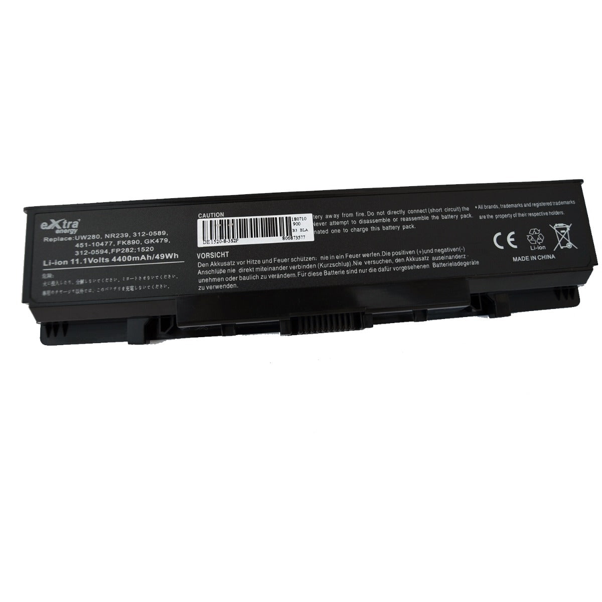 Baterie laptop Dell Inspiron 1520 1720 530s Vostro 1500 1700, 6 celule, 4400mAh, 11.1V, Li-Ion