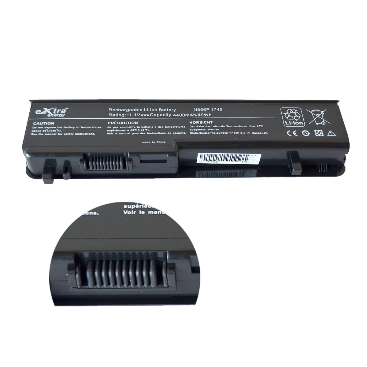 Baterie laptop Dell Studio 17 1745 1747 1749 U150P U164P, 6 celule, 4400mAh, 11.1V, Li-Ion