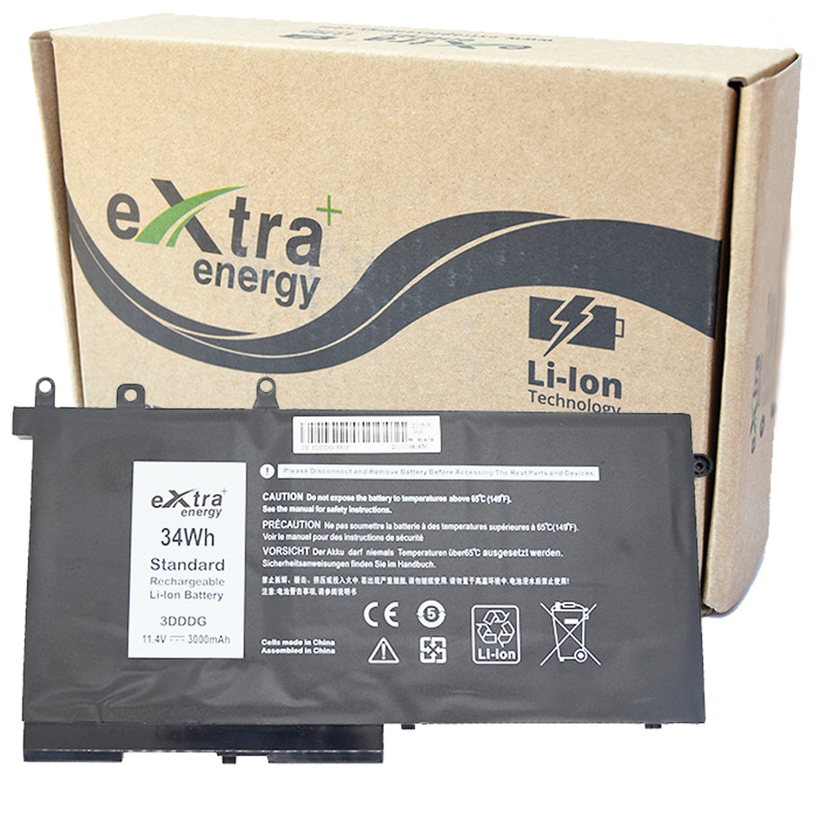 Baterie laptop Dell Latitude 5280 5290 5480 5490 5495 5580 5590 DDDG 93FTF, 3 celule, 4100mAh, 11.4V, Li-Polymer