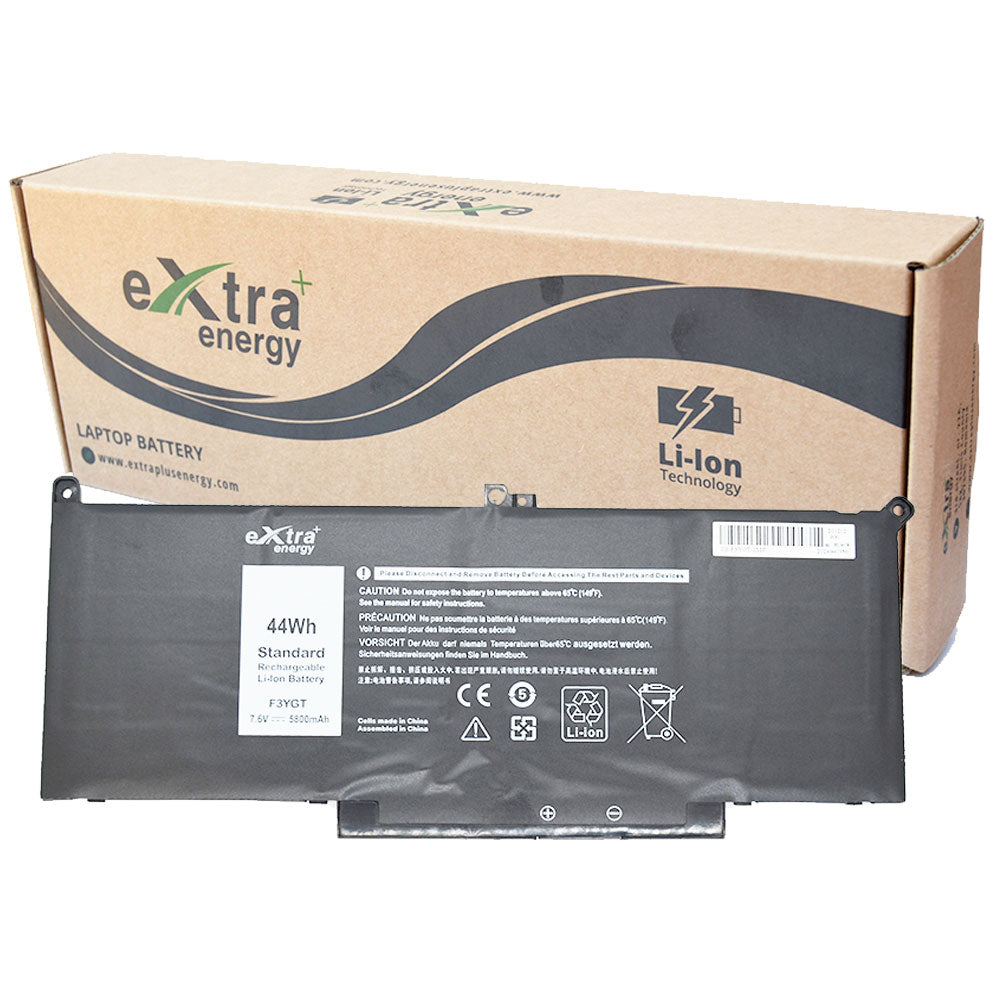 Baterie laptop pentru Dell Latitude 12 7000 7280 7290 13 7380 7390 P29S002 Latitude 14 7480 7490 F3YGT, 4 celule, 5800mAh, 7.6V, Li-Polymer