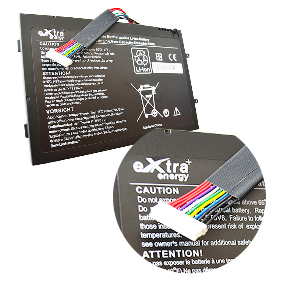 Baterie laptop Dell Alienware M11x M14x R1 R2 R3 PT6V8 T7YJR, 4 celule, 4000mAh, 14.8V, Li-Ion