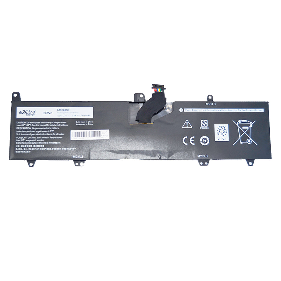 Baterie laptop Dell Inspiron 11 3162 3164 3168 3169 3179 3180 3185 0JV6J, 3 celule, 3400mAh, 7.6V, Li-Polymer