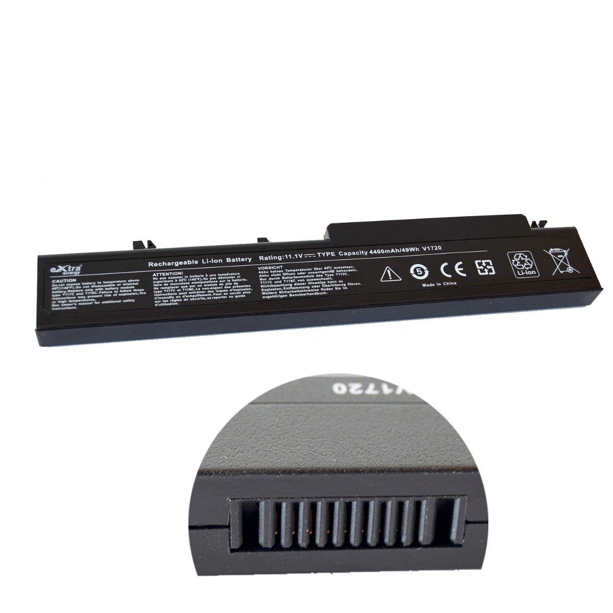 Baterie laptop Dell Vostro 1710 1720 T117C P721C P722C, 6 celule, 4400mAh, 11.1V, Li-Ion