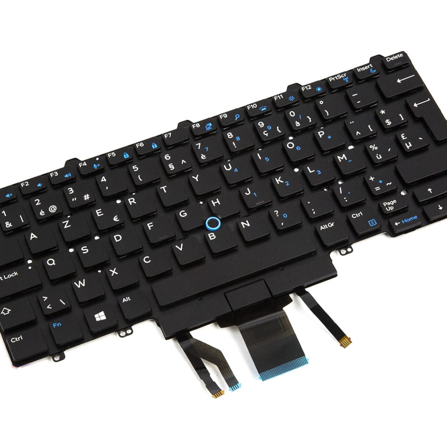 Tastatura laptop pentru Dell LATITUDE E7450 7490 7480 5480 5470 E7470 3350 E7470 E5470 3340 E7450 E5450 7350 3340 E7450 E5450 iluminata dual pointing UK, UK, iluminată, fără NumPad