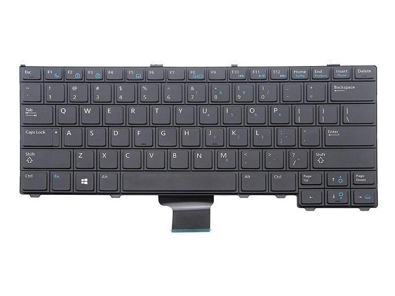 Tastatura laptop pentru Dell Latitude E7240 E7440 E7420 iluminata (BACKLIT), US International, iluminată, fără NumPad
