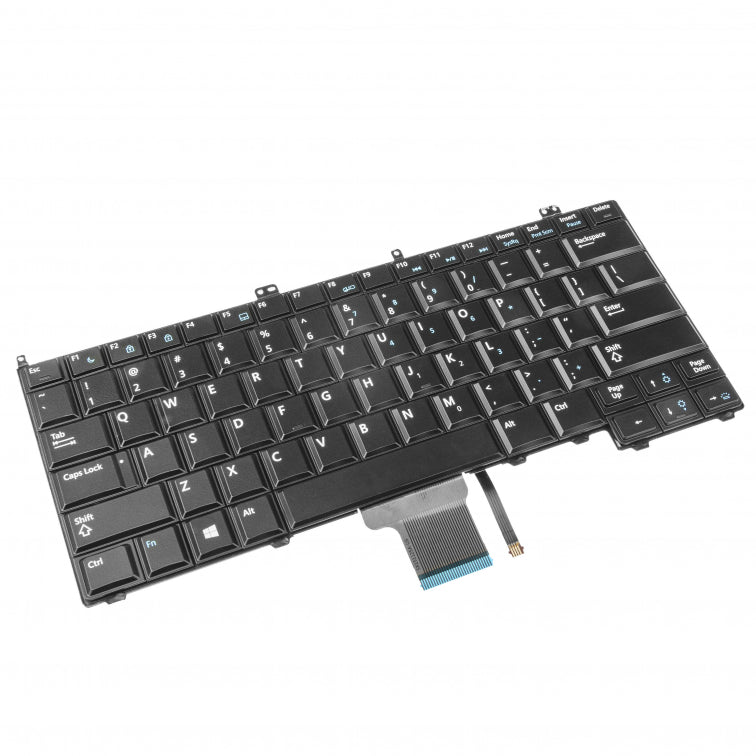 Tastatura laptop pentru Dell Latitude E7240 E7440 E7420 iluminata (BACKLIT), US International, iluminată, fără NumPad