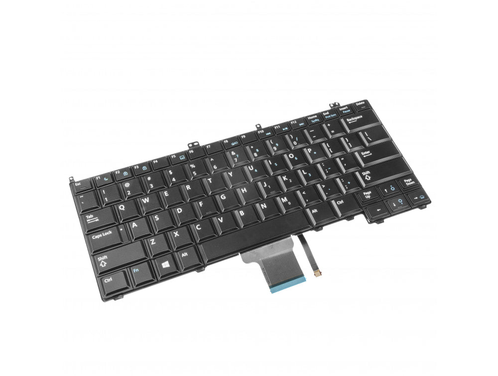 Tastatura laptop pentru Dell Latitude E7240 E7440 E7420 iluminata (BACKLIT), US International, iluminată, fără NumPad