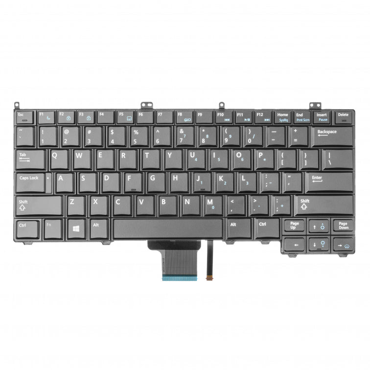Tastatura laptop pentru Dell Latitude E7240 E7440 E7420 iluminata (BACKLIT), US International, iluminată, fără NumPad
