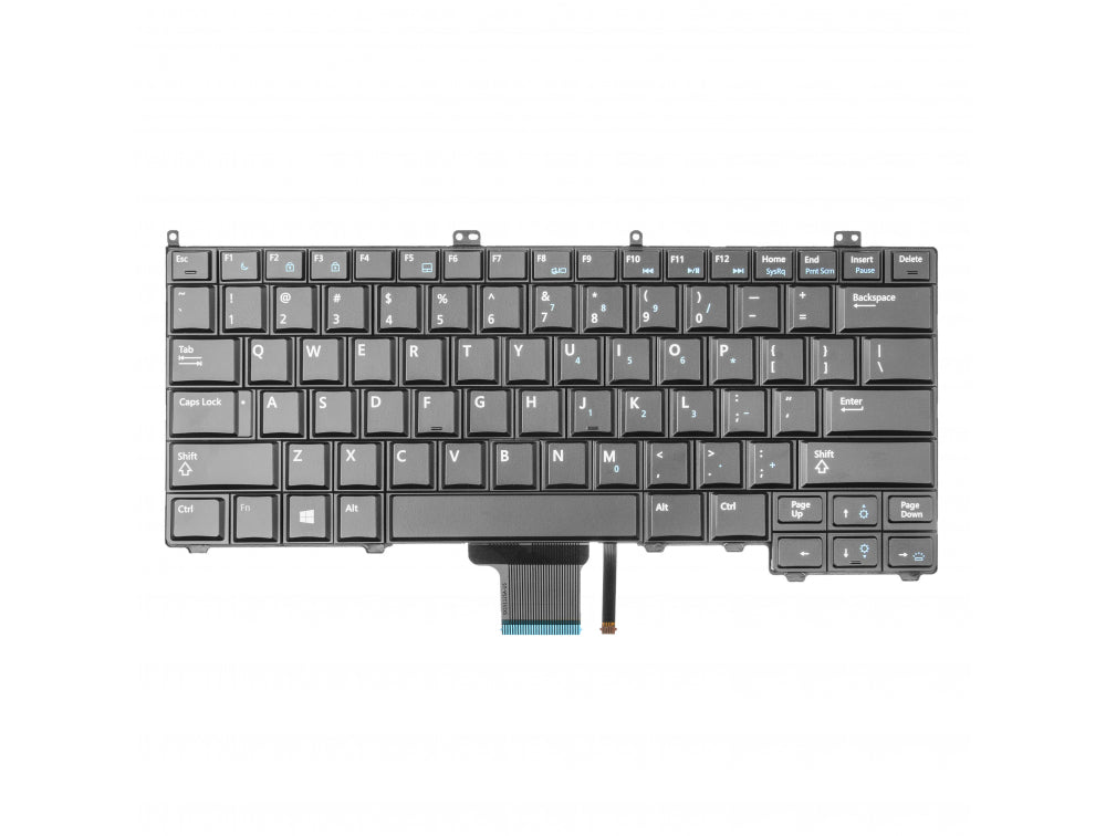 Tastatura laptop pentru Dell Latitude E7240 E7440 E7420 iluminata (BACKLIT), US International, iluminată, fără NumPad