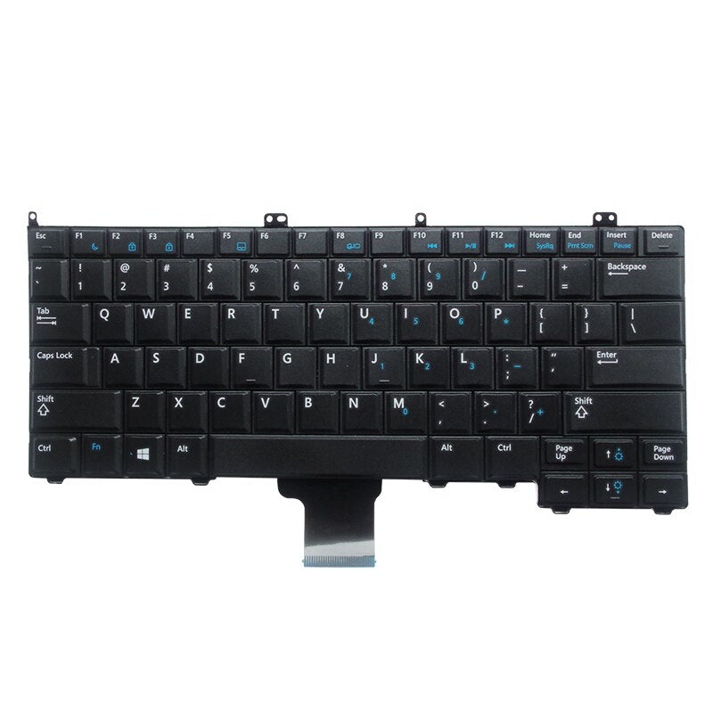 Tastatura laptop pentru Dell Latitude E7240 E7440 E7420, US International, fără iluminare, fără NumPad