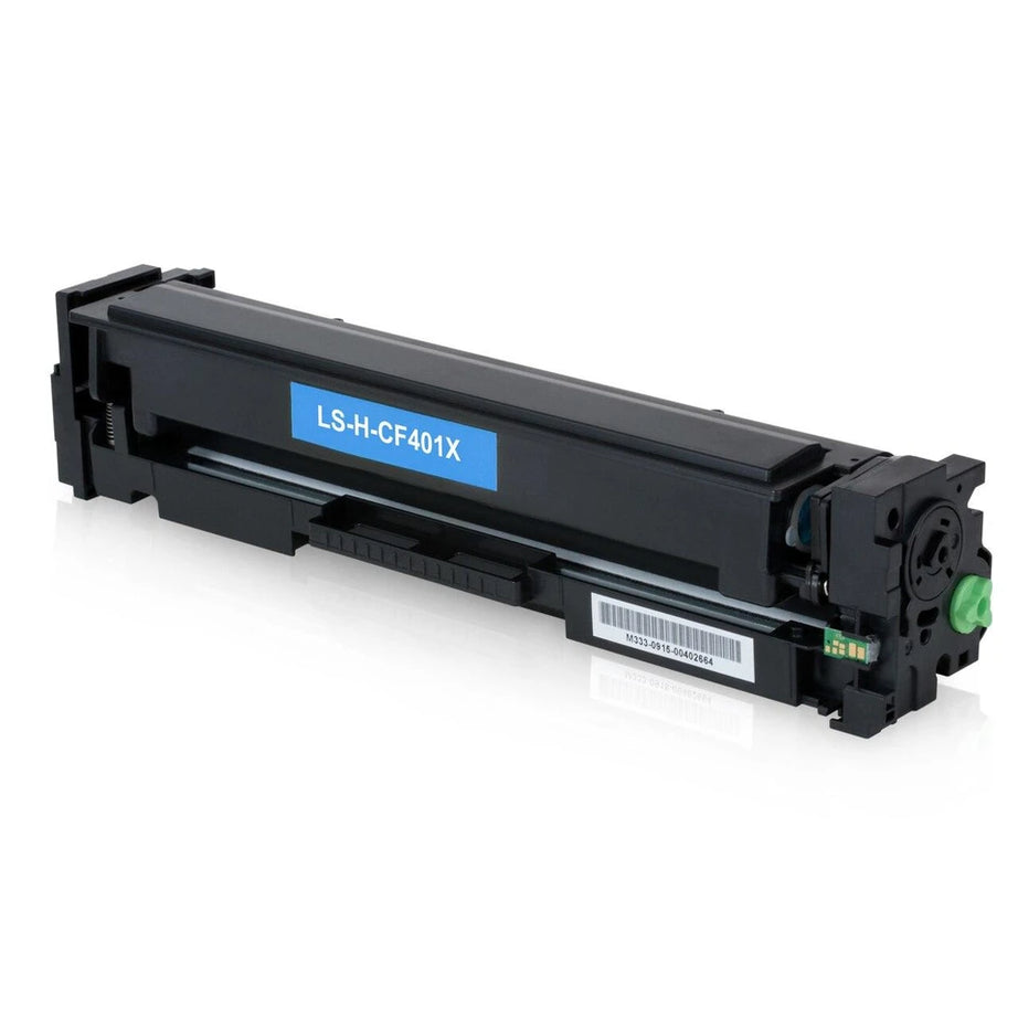 Toner compatibil HP 201X CF401X pentru HP Color LJ M277dn, HP Color LJ M277dw și HP Color LJ Pro M252dn, Cyan, 2.300 pagini