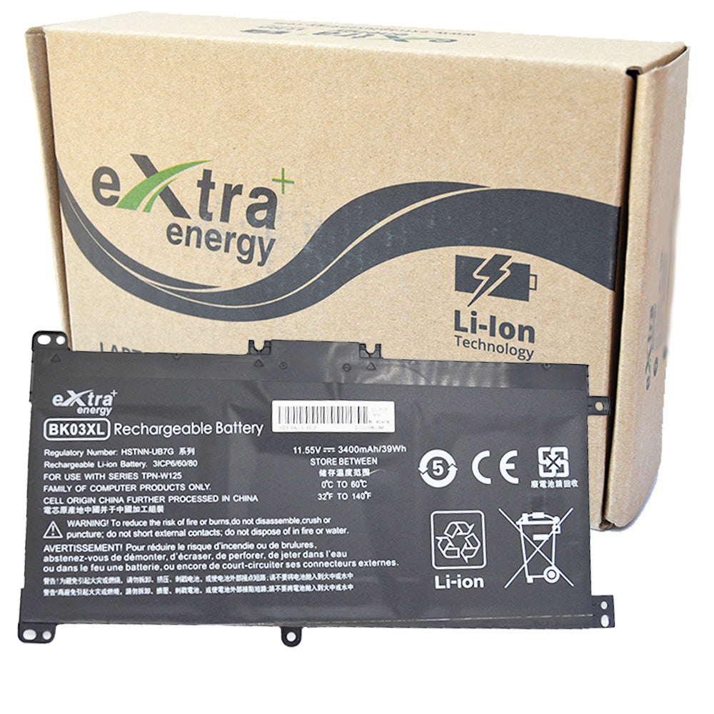 Baterie laptop HP Pavilion x360 14-BA 14-BA015NW 14-BA022NW 14-BA024NW 14-BA102NW 14-BA104NW BK03XL, 3 celule, 3400mAh, 11.55V, Li-Polymer
