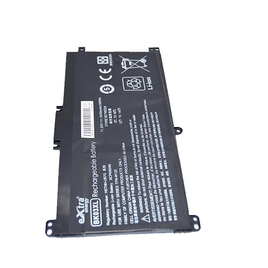 Baterie laptop HP Pavilion x360 14-BA 14-BA015NW 14-BA022NW 14-BA024NW 14-BA102NW 14-BA104NW BK03XL, 3 celule, 3400mAh, 11.55V, Li-Polymer