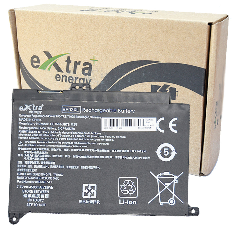 Baterie laptop HP Pavilion 15-AU000 15-AU010WM 15-AU123cl 849909-855 BP02XL HSTNN-UB7B, 2 celule, 5300mAh, 7.6V, Li-Polymer