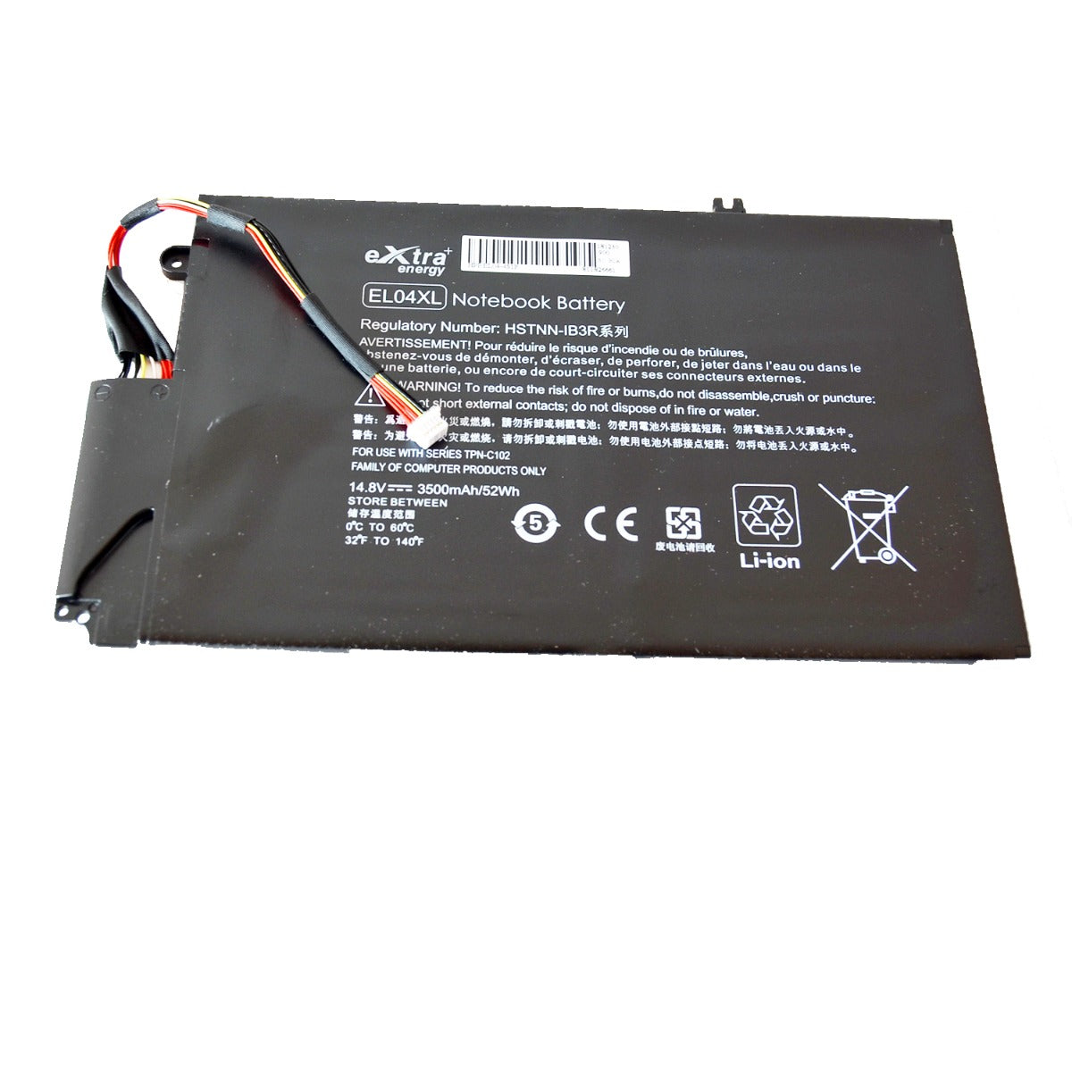 Baterie laptop HP EL04XL HP Envy 4 4-1000 4-1100 HSTNN-IB3R, 4 celule, 2700mAh, 14.8V, Li-Ion
