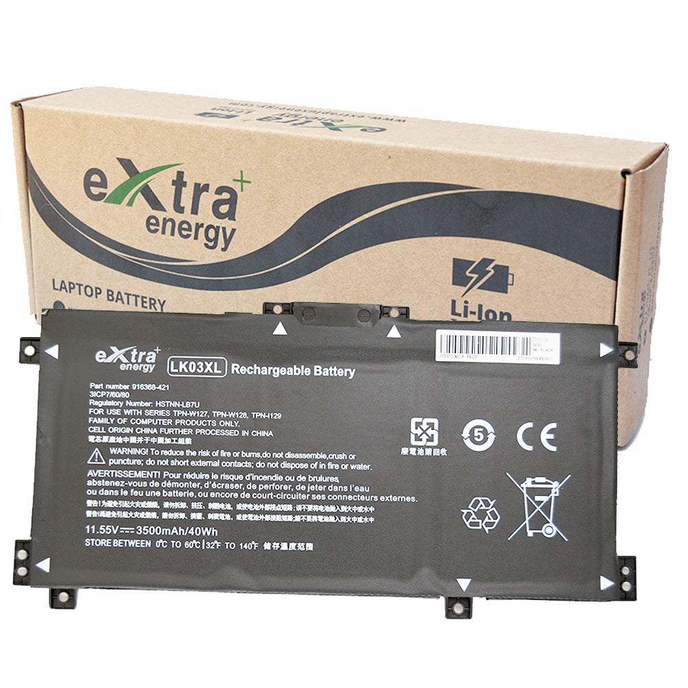 Baterie laptop HP Envy x360 15-BP 15-BP000NW 15-BP001NW 15-BP002NW 15-BP100NW 15-BP101NW 15-CN 17-AE 17-BW LK03XL, 3 celule, 3500mAh, 11.55V, Li-Polymer