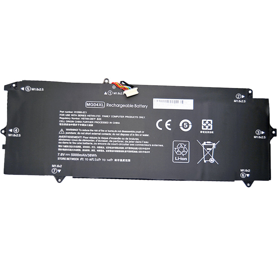 Baterie laptop Hp Elite X2 1012 G1 HSTNN-DB7F MG04XL 812060-2B1 812060-2C1 812205-001, 4 celule, 5000mAh, 7.6V, Li-Polymer