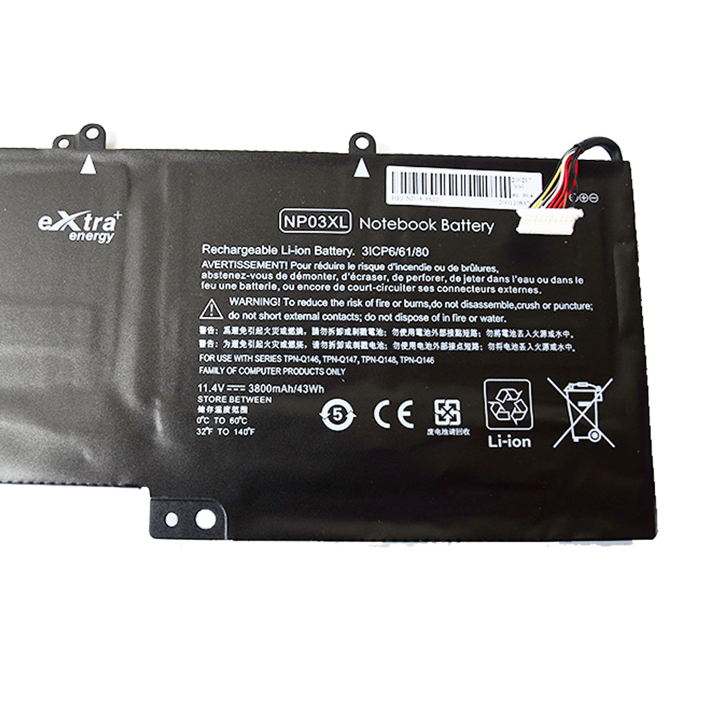Baterie laptop HP Pavilion 13 Envy 15 x360 NP03, 3 celule, 3400mAh, 11.4V, Li-Polymer