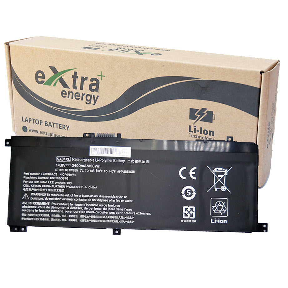 Baterie laptop HP Envy X360 15-DR 15-DS 15Z-DS 15M-DR 15T-DR 17T-CG 17M-CG SA04XL, 4 celule, 3400mAh, 14.8V, Li-Ion