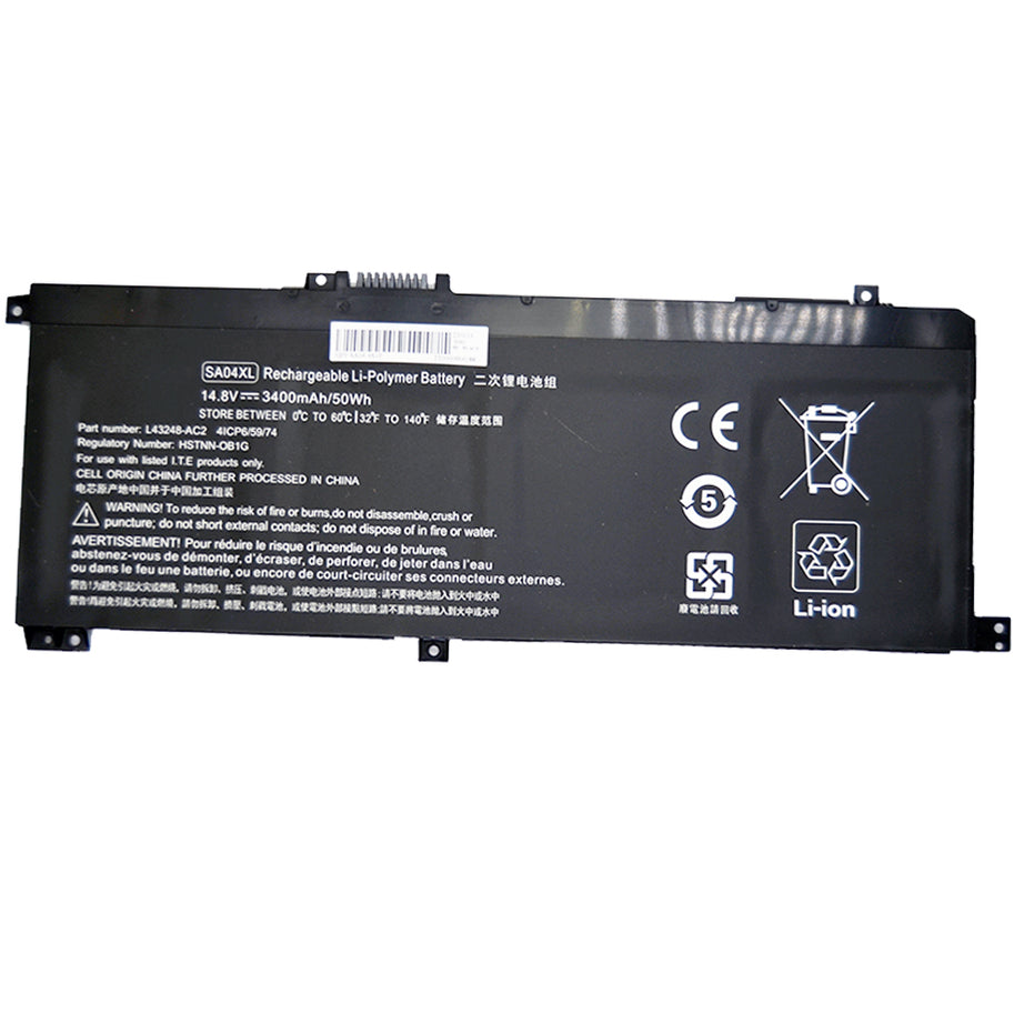 Baterie laptop HP Envy X360 15-DR 15-DS 15Z-DS 15M-DR 15T-DR 17T-CG 17M-CG SA04XL, 4 celule, 3400mAh, 14.8V, Li-Ion