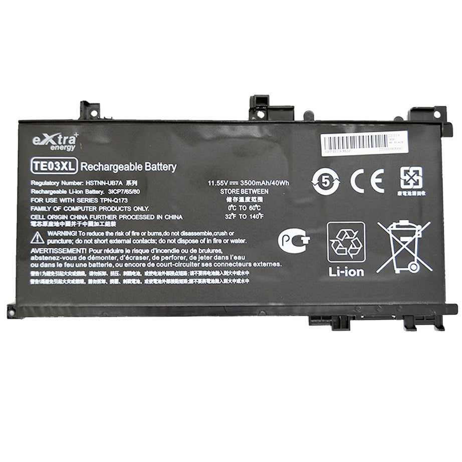 Baterie laptop HP TE03 TE03XL 849570-541 849910-850 905277-001 HSTNN-UB7A HSTNN-OB7T, 4 celule, 3500mAh, 11.55V, Li-Polymer