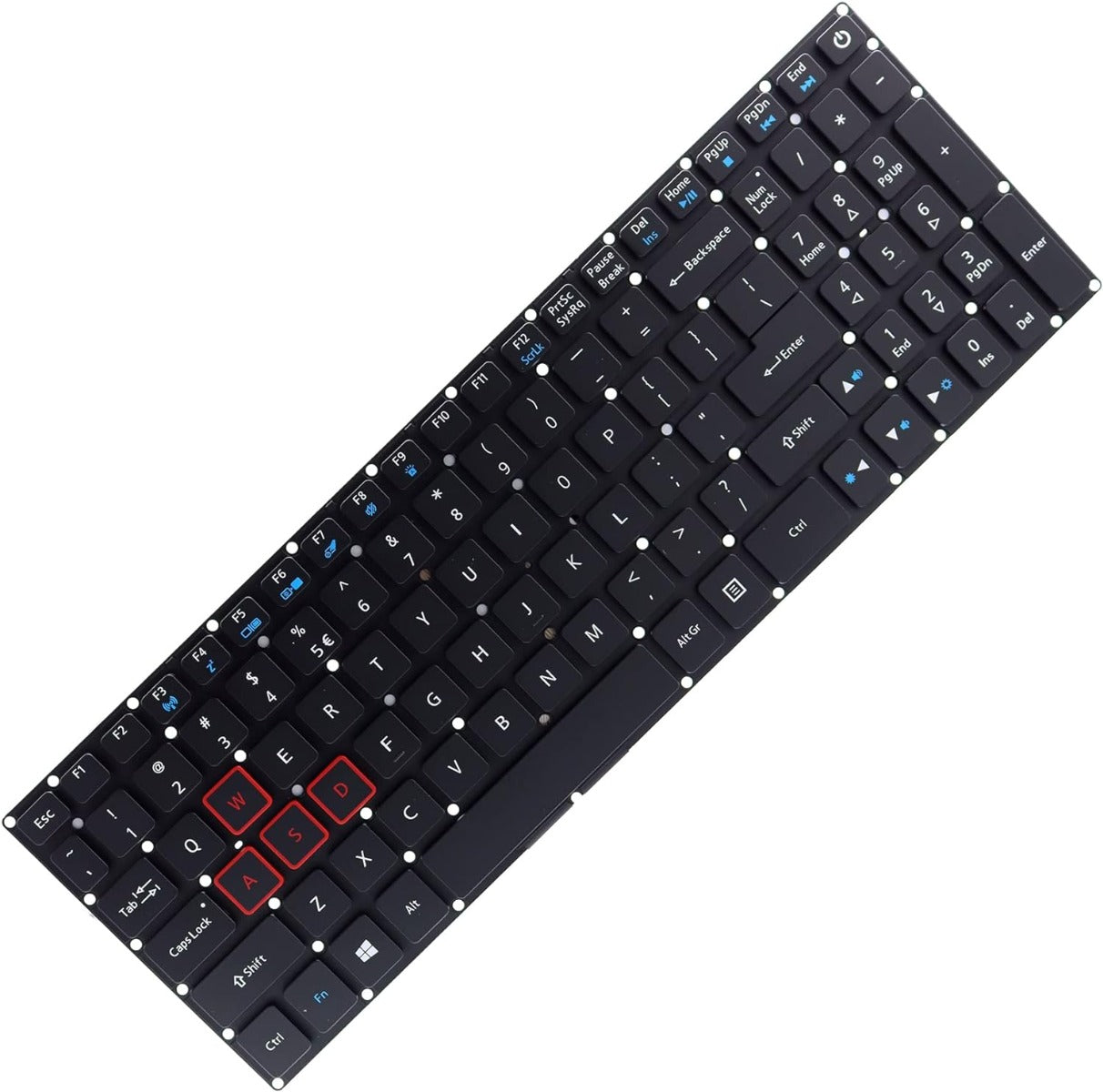 Tastatura laptop pentru Acer Aspire V15 VN7-593 VN7-593G V17 VN7-793 VN7-793G VX15 VX5-591 VX5-591G backlit panglica lata, US International, iluminată, cu NumPad