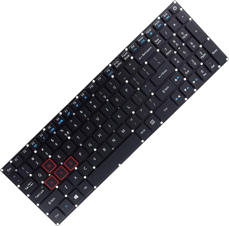 Tastatura laptop pentru Acer Aspire V15 VN7-593 VN7-593G V17 VN7-793 VN7-793G VX15 VX5-591 VX5-591G backlit panglica lata, US International, iluminată, cu NumPad