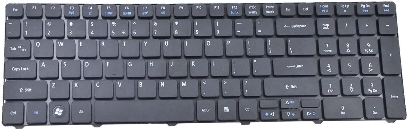 Tastatura laptop pentru Acer E1-521 E1-531 E1-531G E1-571 E1-571G E1-571G E1-531-B9606G50Mnks, US International, fără iluminare, cu NumPad