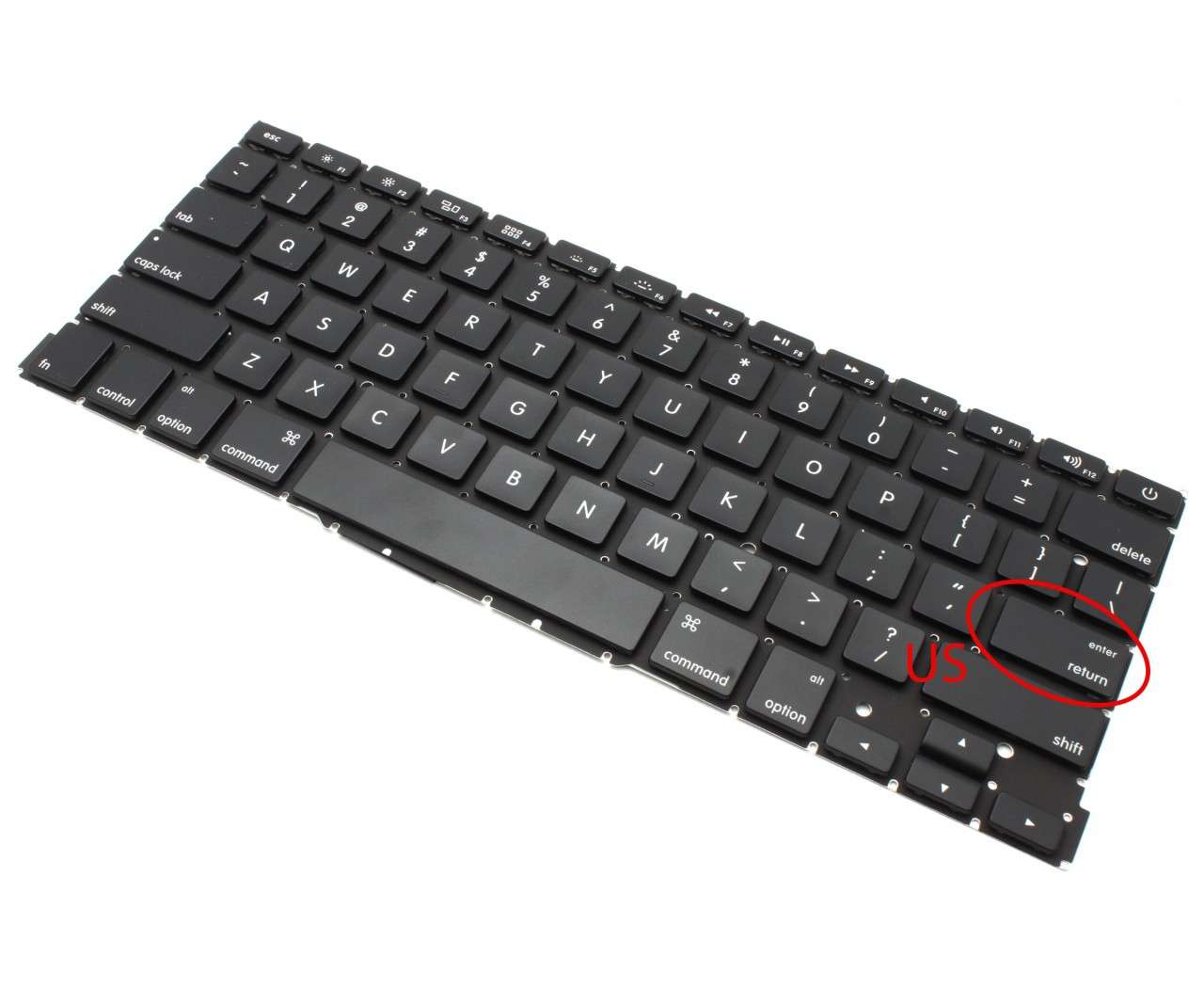 Tastatura laptop pentru Apple MacBook Pro A1502 13" 2013-2015 Retina ME864 ME865 ME866, US International, fără iluminare, fără NumPad