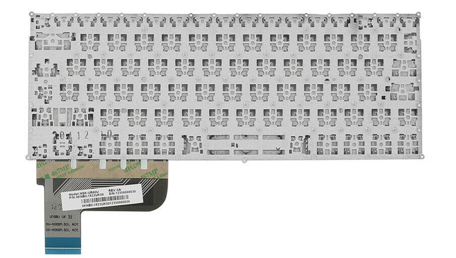 Tastatura laptop pentru Asus Zenbook UX21 UX21A maro fara rama, US International, fără iluminare, fără NumPad