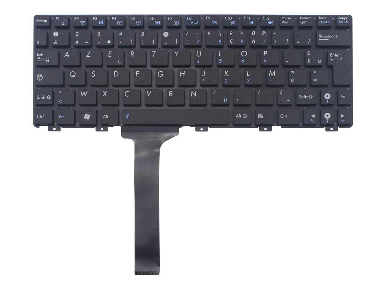 Tastatura laptop pentru Asus Eee PC 1011CX 1011PX 1015P 1015PD fara rama model UK, UK, fără iluminare, fără NumPad