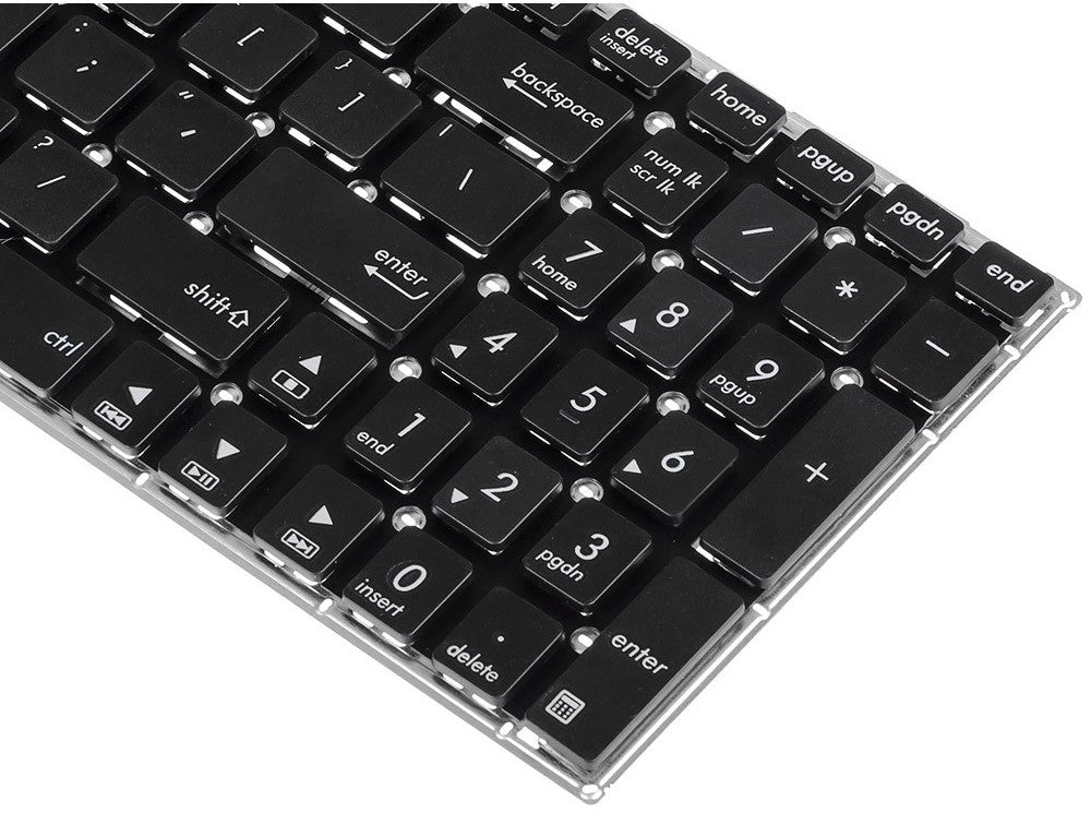 Tastatura laptop pentru Asus A555 A556 D555 X554 X555 X556 R555JM K555 fara rama, US International, fără iluminare, cu NumPad