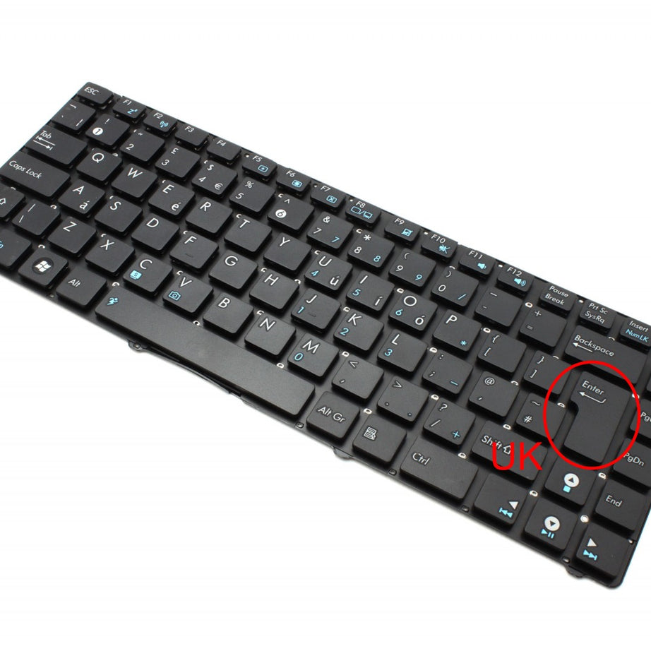 Tastatura laptop pentru Asus U36 U36S U36SD U36SG U36J U36SD model UK, UK, fără iluminare, fără NumPad