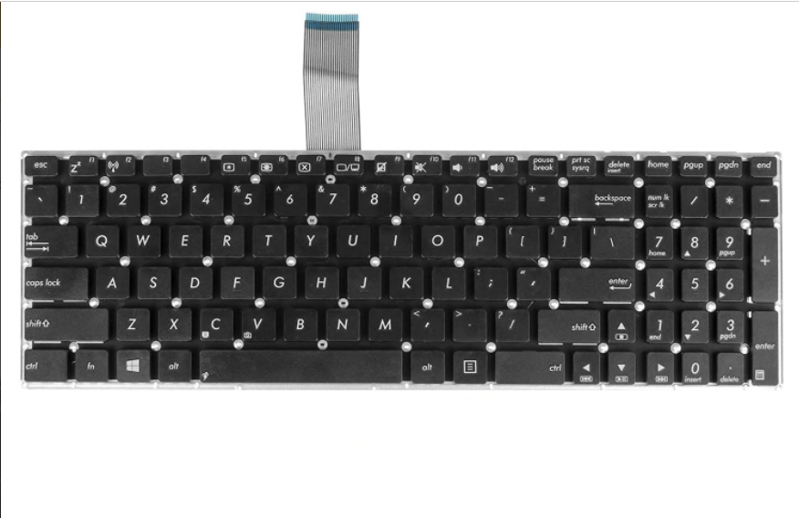 Tastatura laptop pentru Asus A56 K56 X550 X550L K550V F550V K550JK X552W K550L, US International, fără iluminare, fără NumPad