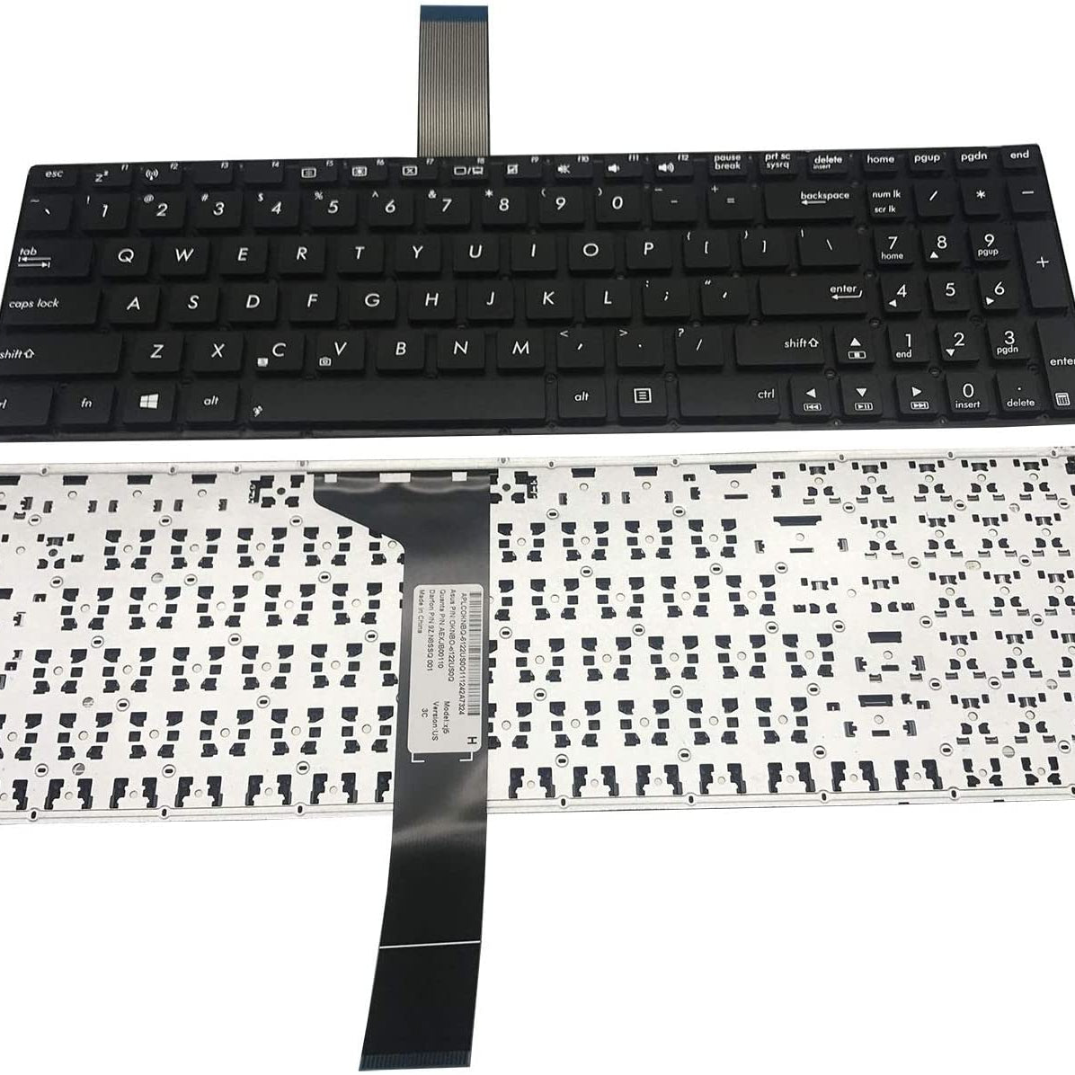 Tastatura laptop pentru Asus A56 K56 X550 X550L K550V F550V K550JK X552W K550L, US International, fără iluminare, fără NumPad