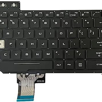 Tastatura laptop pentru Asus Asus FX505 FX505D FX505DV FX505DD FX505DT FX505DU FX505DY FX505G FX505GT FX505GU FX505GE FX505GD FX505GM FX505A black, US International, iluminată, cu NumPad