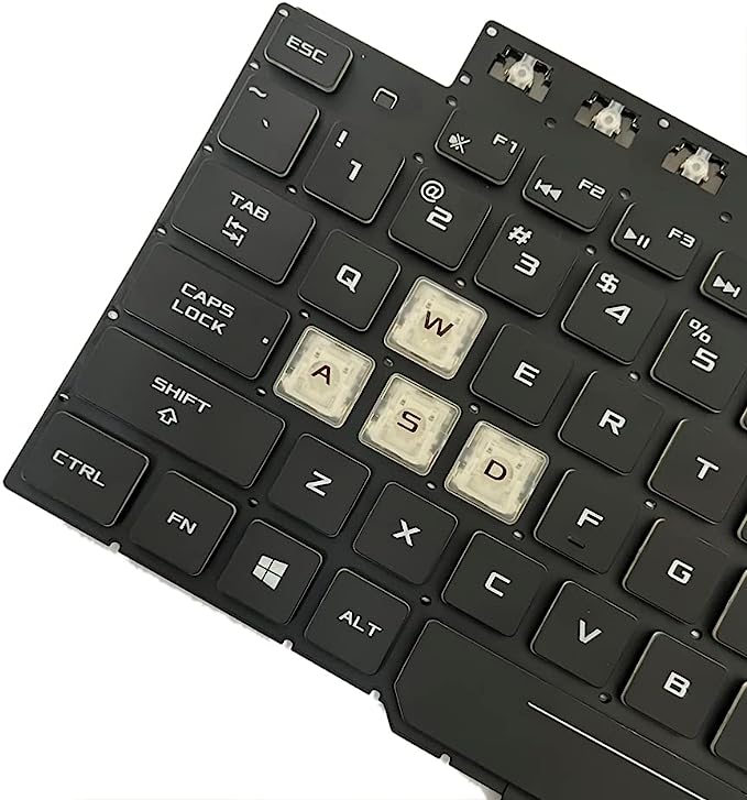Tastatura laptop pentru Asus Asus FX505 FX505D FX505DV FX505DD FX505DT FX505DU FX505DY FX505G FX505GT FX505GU FX505GE FX505GD FX505GM FX505A black, US International, iluminată, cu NumPad