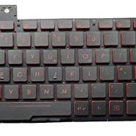 Tastatura laptop pentru Asus FX505 FX505D FX505DV FX505DD FX505DT FX505DU FX505DY FX505G FX505GT FX505GU FX505GE FX505GD FX505GM FX505A backlit, US International, iluminată, cu NumPad