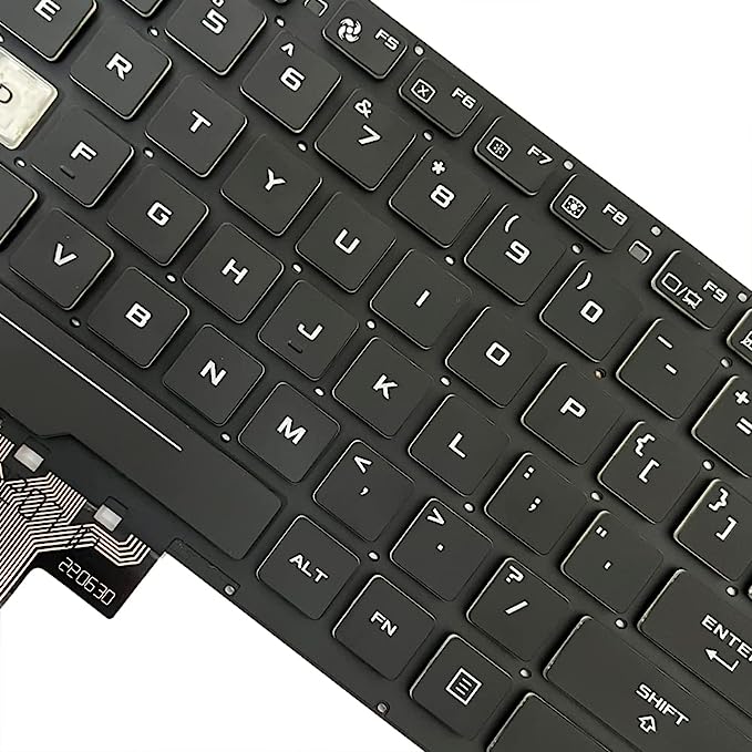 Tastatura laptop pentru Asus Asus FX505 FX505D FX505DV FX505DD FX505DT FX505DU FX505DY FX505G FX505GT FX505GU FX505GE FX505GD FX505GM FX505A black, US International, iluminată, cu NumPad
