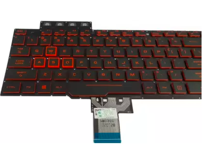 Tastatura laptop pentru Asus FX505 FX505D FX505DV FX505DD FX505DT FX505DU FX505DY FX505G FX505GT FX505GU FX505GE FX505GD FX505GM FX505A backlit, US International, iluminată, cu NumPad