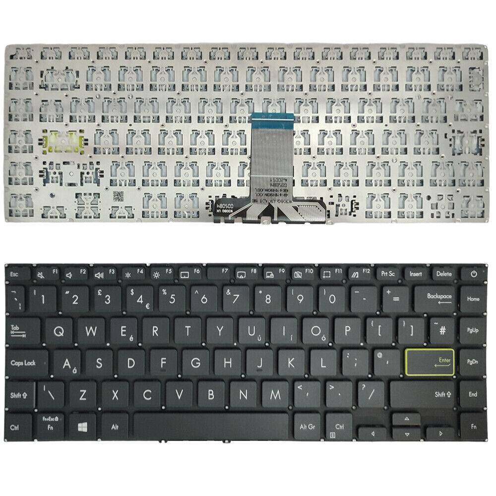Tastatura laptop pentru Asus VivoBook S14 S433 S433EA S433EQ S433FA S433FL S433JQ X421, US International, fără iluminare, fără NumPad