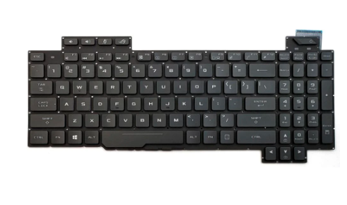 Tastatura laptop pentru Asus ROG Strix GL503 GL503V GL503VD GL503VD-DB71 GL503VD-DB74 GL503VM GL503VS, US International, iluminată, cu NumPad
