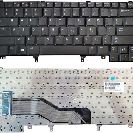 Tastatura laptop pentru Dell Latitude E5420 E5420M E5430 E6220 E6230 E6320 E6330 E6420 E6430 E6430s E6440 XT3, US International, fără iluminare, fără NumPad