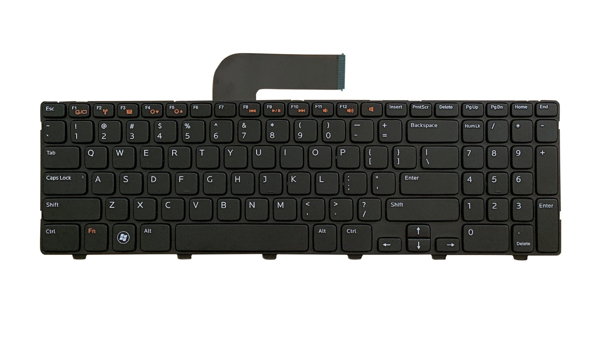 Tastatura laptop pentru Dell Inspiron 15R N5110 M5110 N 5110 M511R P17F P17F001 0W3D4R W3D4R, US International, fără iluminare, cu NumPad