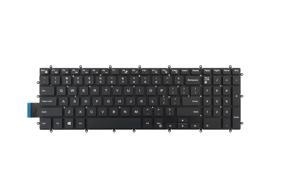 Tastatura laptop pentru Dell 15 P32E P32E001 P89F P89F001 P89F002 P89F004 Inspiron 17 5767 fara rama, US International, fără iluminare, cu NumPad